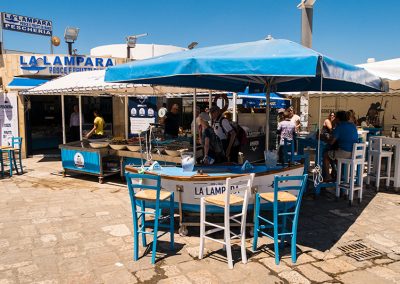 Port of Gallipoli: fish market La Lampara