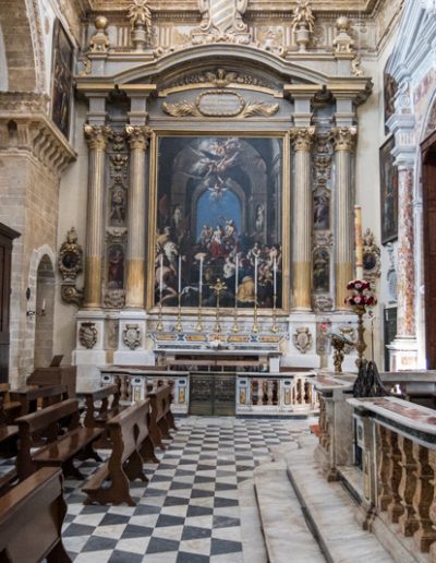 Martyrdom of St. Agatha in the left transept Gallipoli Cathedral